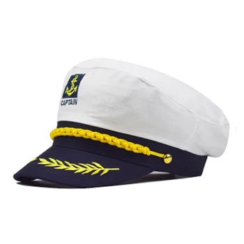 Voksen Yacht Militære Hatte Kaptajn Navy Marine Skipper Skibet Sejler, Nautiske Hat Justerbar Hætte Fancy Kjole Kostume Fest