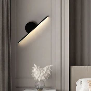 Væglampe Soveværelse Sengelampe Nordisk Luksus Stue Baggrund Væglampe Moderne Minimalistisk Led Midtergangen Korridor Lamper