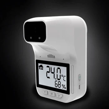 Wall-Monteret berøringsfri Infrarød Termometer til Office Factory Shop Skolen LED Digital Temperatur Måling H9EB