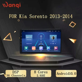 Wanqi Radio Spejl Link GPS-2.5 D BT WiFi Android 9.1 Køretøj Lyd For Kia Sorento 2013-Bil