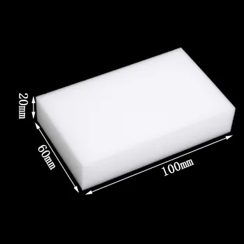 White Magic Sponge Renere Viskelæder Multi-funktionelle Renere Melamin Svamp til Køkken, Badeværelse Rengøring 100x60x15mm