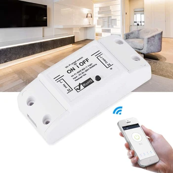 WiFi Fjernbetjening Switch Med Timer Trådløse Smart Switch Universal DIY-Modul 10A Kompatibel Alexa og Google D30