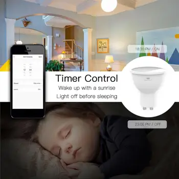 WiFi RGBCCT Smart LED-Pære Dæmpbar Lamper 4.5 w For Alexa, Google Startside Familie Intelligence-System, Intelligent Styring af Hjemmet
