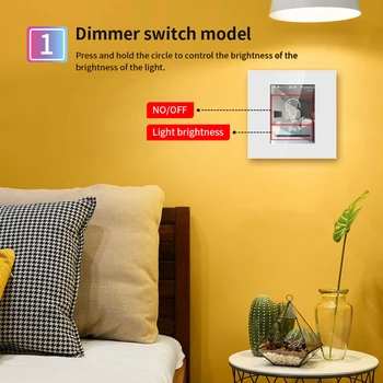 Wifi Smart Light Skifte LCD-Lysdæmper Væggen Skifte LCD-Skærmen Glidende Panel Lys Skifte Arbejde Med Apple-Homekit Alexa Google Startside
