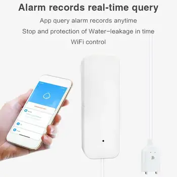 WIFI Vand lækage Alarm Oversvømmelse Detektor Vand Niveau Vand Hjem Alarm Smart Arbejde med Hjem Sensor For Google Fuld Remote Z1F6
