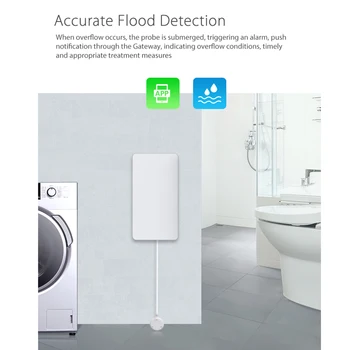 WIFI Vand Lækage Sensor vandlækage, Indbrud Detector Alarm vandstanden Overløb Alarm Tuya Smart Liv App-Fjernbetjening