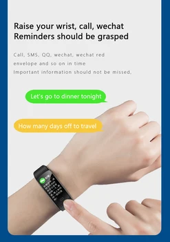 Willgallop 2021 Nul Smart Ur Armbånd Meter Vandtæt Bluetooth-Bevægelse I Skridt Oplysninger På Telefon Alarm Påmindelse Sport