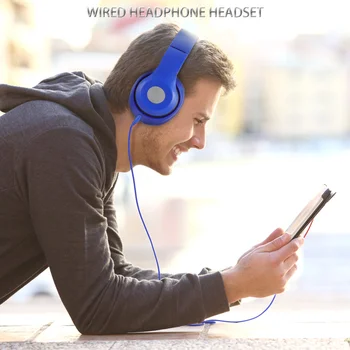 Wired Gaming Headset Hovedtelefoner Surround Sound Stereo Hovedtelefoner med Mikrofon