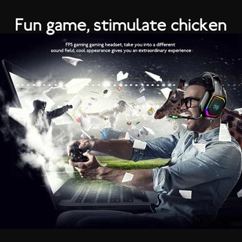 Wired Gaming Hovedtelefoner Dyb Bas Stereo Gamer Headset med Mic for PS4 Nye Bærbare PC Gamer