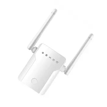 Wireless WiFi Repeater WiFi Extender 300Mbps Router WiFi Signal Forstærker WiFi Booster 2 Antenner til Signal Forstærker