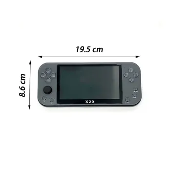 X20 5,1 tommer farveskærm Spil-Konsollen Understøtter Trådløse 2,4 G Gamepad Og HDMI-Kompatibel