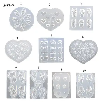 X5QD Crystal Epoxy Harpiks Skimmel Negle Dekorationer Støbning Silicone Mould DIY Kunsthåndværk, Smykker, Negle Pynt Gøre Værktøj