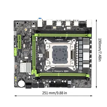X79M-S2.0 ATX Computer Bundkort 64G LGA2011 DDR3 Hukommelse Slot SATA2.0 Kombinationer M. 2 PCI-E 4X Gigabit Adaptive netkort USB2.0