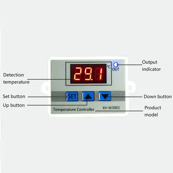 XH-W3002 W3002 AC 110V-220V DC24V DC12V Led Digital Termoregulator Termostat Temperatur regulatoren Styrer Skifte Meter