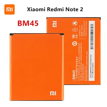 Xiao mi Orginal BM45 3060mAh Batteri Til Xiaomi Redmi Note 2 Hongmi Note 2 BM45 Høj Kvalitet Telefon Udskiftning af Batterier