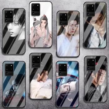 Xiao zhan Telefon Hærdet Glas Cover Til Samsung Galaxy S Note 5 6 9 10 10E 20 21 FE Plus Uitra Dække Sort Etui Hot