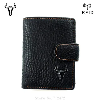 Xiaomi Mænd RFID-Wallet Flere Kortholderen Koskind Høj Kvalitet Læder Haspe Vintage Penge Taske Mandlige Mønt Pung Tegnebøger