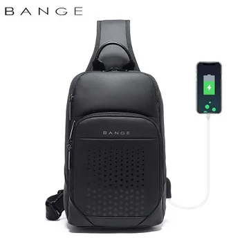Xiaomi Nye mode trend mænds bryst taske Udendørs Sport Cykling taske USB-opladning Crossbody skuldertaske