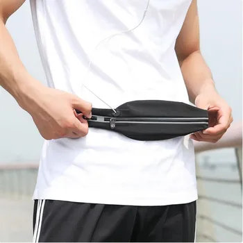 Xiaomi yunmai sport usynlige lommer-dobbelt munden kæde 3M night line reflekterende multifunktion vandtæt telefonen taske Talje Taske