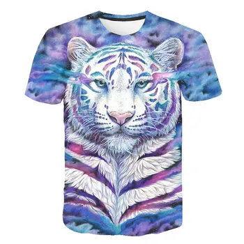 XINYOU Trykt Street Wear Lion King Børn T-shirt til Sommeren Drenge Og Piger Herlighed Lion Dyr Casual kortærmede Skjorte Toppe