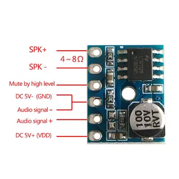 XY-SP5W 5128 Digital Forstærker yrelsen Klasse D 5W Mono Audio-Forstærker Modul