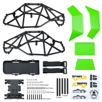 YEAHRUN Nylon Plast Roll Cage karrosseri Kit til 1/10 Axial SCX10 II 90046 RC Crawler Bil Rock Buggy Chassis DIY Dele