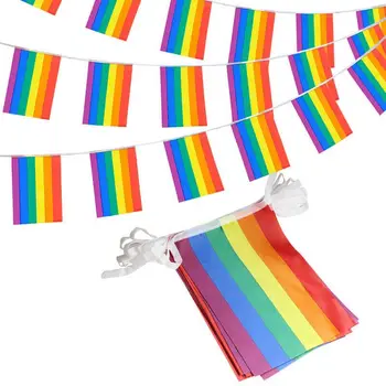 Yehoy Længde 14M 40 flag LGBT-regnbuen Flag string