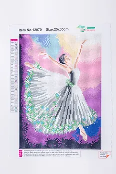 YI LYSE 5D DIY Fuld Cirkel Danser Ballet Diamant Maleri Portræt Mosaik Cross Stitch Mosaik Hjem Dekoration Væggen