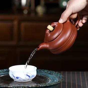 Yixing lilla ler pot rå Dahongpao ren håndlavet flower pot speciel pris