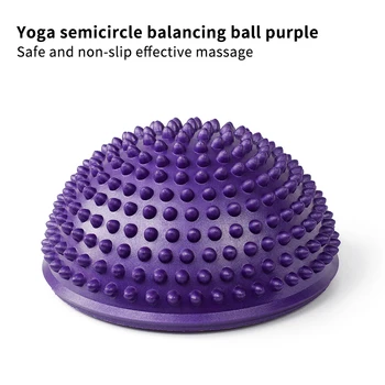 Yoga Bolde Øvelser Træner Fitness Balancing Ball, Oppustelige Halv Kugle PVC Massage Bolde Stabilisator Massage Punkt Halv Bold