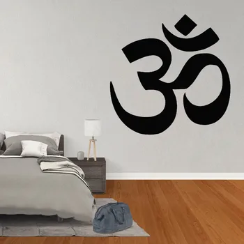 Yoga Logo Vinyl Decals Yogo Studio Dekoration Mandala Hinduisme Logo Wall Sticker Buddha Namaste Vinyl Vægmaleri WL1418