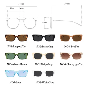 Yoovos Square Solbriller Kvinder Lille Sol Briller Til Kvinder, Retro Briller Brand Design Solbriller Kvinder 2021 Høj Kvalitet Okulary