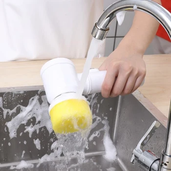 Youpin Elektriske Akku-Værktøj Håndholdte Skrubber Fliser Til Væg-Gulvtæppe Opvask Multifunktionelle Rensebørste 360 Graders Roterbar