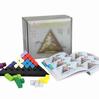 Yrelsen Toy Intelligent Visdom Pyramide byggesten Smart IQ Challenge brætspil For Børn Tog IQ Udvikle Problem Gave
