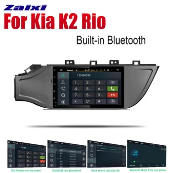 ZaiXi Auto-Afspiller, GPS-Navigation Til Kia K2 RIO 2017~2018 Bil Android Multimedia-System Tv Radio Stereo