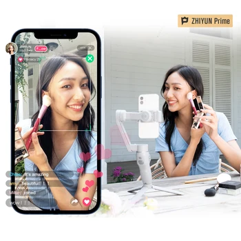 ZHIYUN Officielle GLAT Q3 3-Akse Smartphones Gimbal med Fyld Lys Fleksibel Håndholdt Telefon Stabilisator til iPhone Xiaomi Huawei