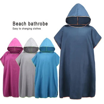 Zipsoft Mærke Badeværelse Håndklæde Hurtig Tør Microfiber Svømme Beach Pool Poncho Kvinder Mænd Hooded Håndklæder Let for at Ændre Klud onBeach