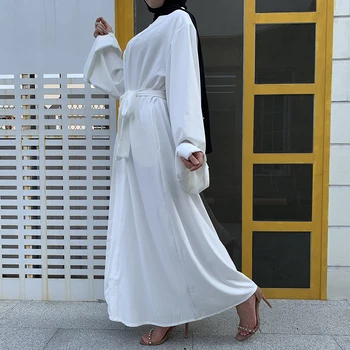 Åben Kaftan Dubai Abaya Tyrkiet Kimono Cardigan Islam Muslimske Hijab Kjole Jilbab Abayas For Kvinder Robe Ete Kaftan Islamisk Tøj