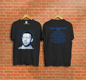 Årgang 90 Eric Clapton 1994 Koncert Blues Tour Guitar Ny T-shirt 2018 Nye Korte Ærmer Casual T-Shirt, Top, Tee Plus Størrelse