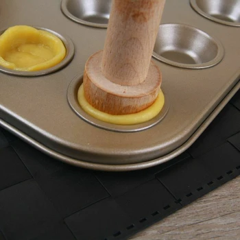 Æg Tærter-Sabotage Dobbelt Side Træ Kager Pusher DIY Bage Forme Køkken Værktøj HVR88