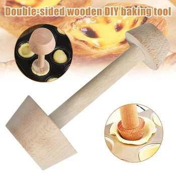 Æg Tærter-Sabotage Dobbelt Side Træ Kager Pusher DIY Bage Forme Køkken Værktøj HVR88