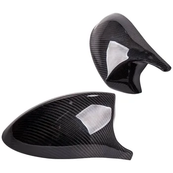 Ægte Carbon Fiber Spejl Cap Cover Erstatning For BMW E90 E91 E92 E93 PRE-LCI