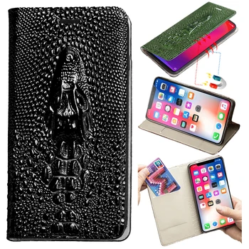 Ægte Læder Flip Phone Case For Xiaomi 10 10T Pro 10t lite redmi k30 K30s Ultra Koskind Wallet Cover
