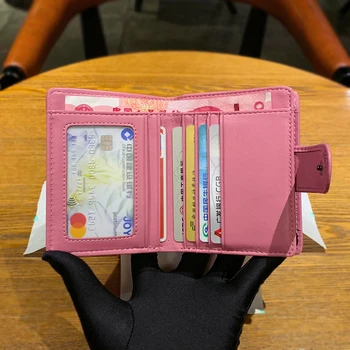 Ægte Læder Kvinder Opbevaring Tegnebog Luksus Mærke Vævet Kreditkort Indehaveren 2021 Mode Udsøgt Mønt Taske Gave Box Emballage