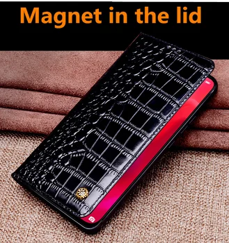 Ægte Læder Magnetisk Holder Mobiltelefon etui Til LG K61 cover til LG K50 covers til LG K40 cover til LG K30 Hylster Tilfælde