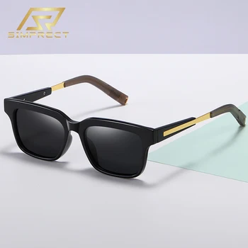 Ægte SIMPRECT 2021 Pladsen Polariserede Solbriller Kvinder Mode Luksus Mærke solbriller Mænd Anti-refleks Kørsel Spejl Briller
