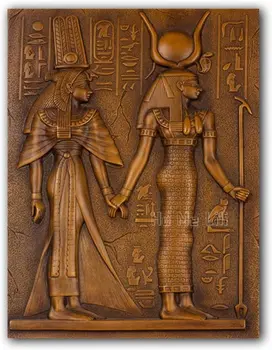 Ægyptiske Hieroglyffer Gamle Logo Væg Kunst Plakat Olie Maleri Gravering Maleri Billede Med Hjem Vægdekoration