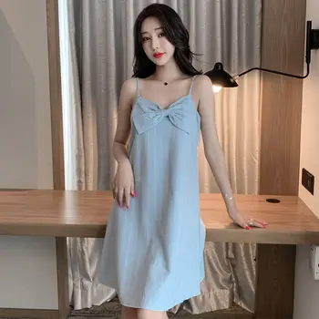 Ærmeløs Nightgowns Kvinder Solid Mini Sommer Fritid Behagelig Blonde Damer Nattøj Enkelt Koreansk Stil Sød Sleepshirts