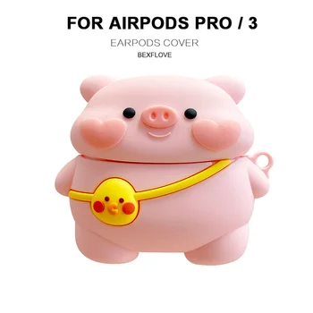 Øretelefon Sag For AirPods Pro Tilfælde Sød 3D Tegnefilm Dog Silikone Cover Til Apple Luft Bælg 3 Earpods Høretelefoner Sag Tilbehør Etui